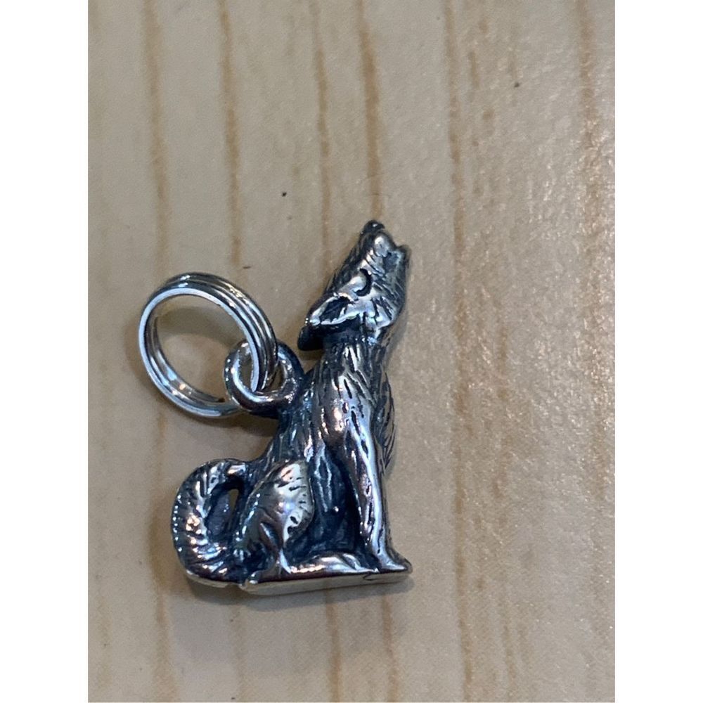 .925 Coyote Sterling Silver Jewelry Charm